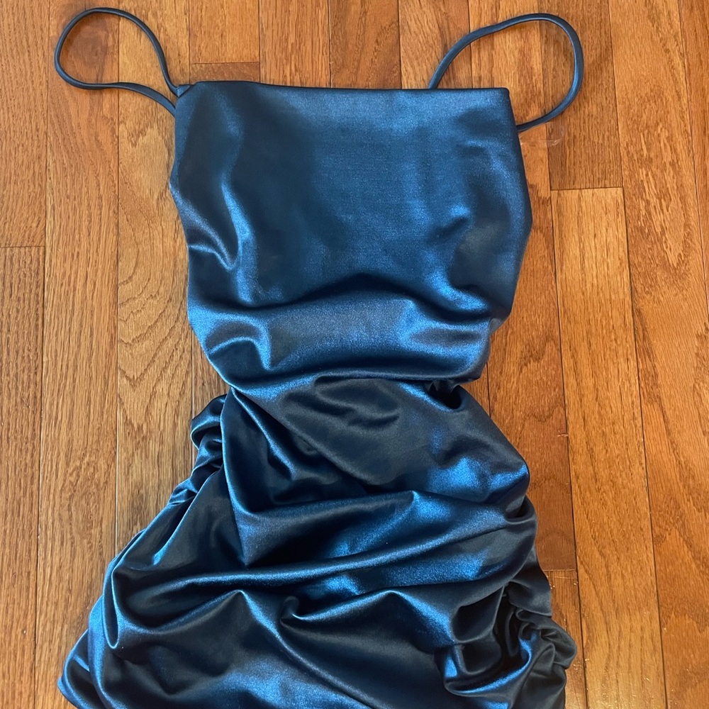 Windsor Blue Satin Mini Dress